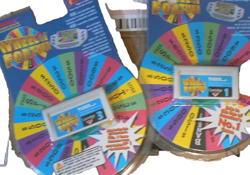 Wheel fortune handheld game - of,